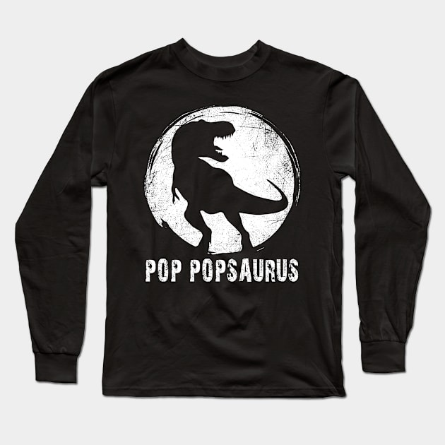 Pop Popsaurus T Rex Dinosaur Long Sleeve T-Shirt by Tuyetle